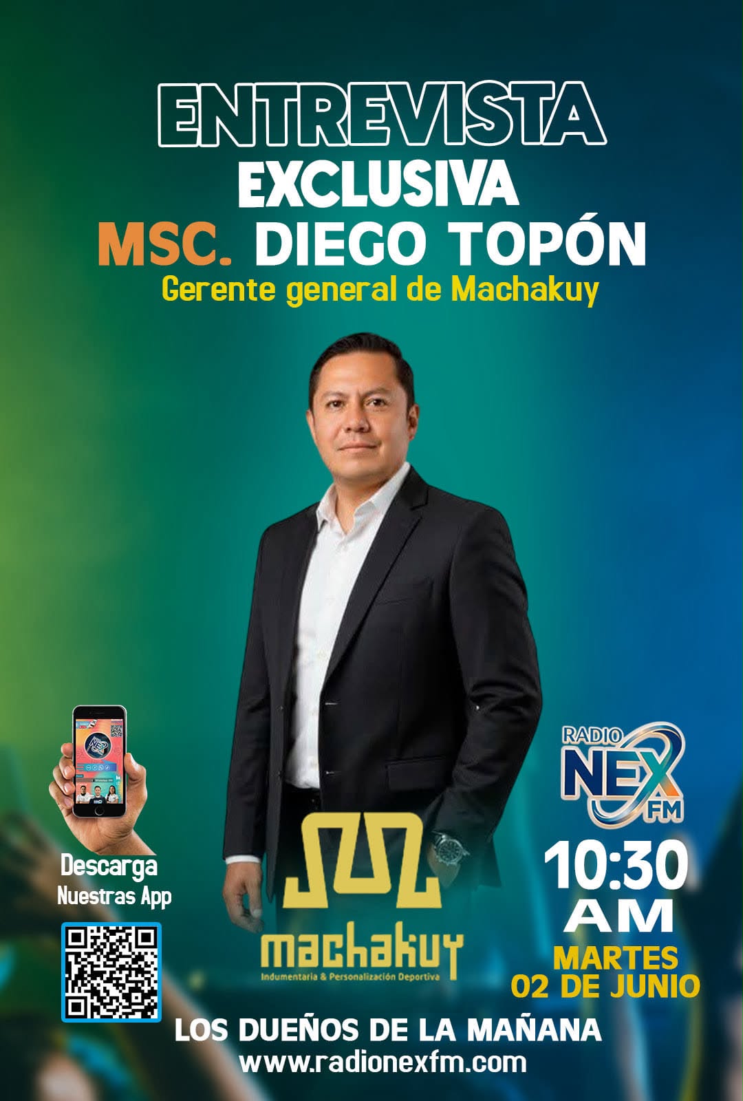 INVITADO ESPECIAL EN RADIO NEX